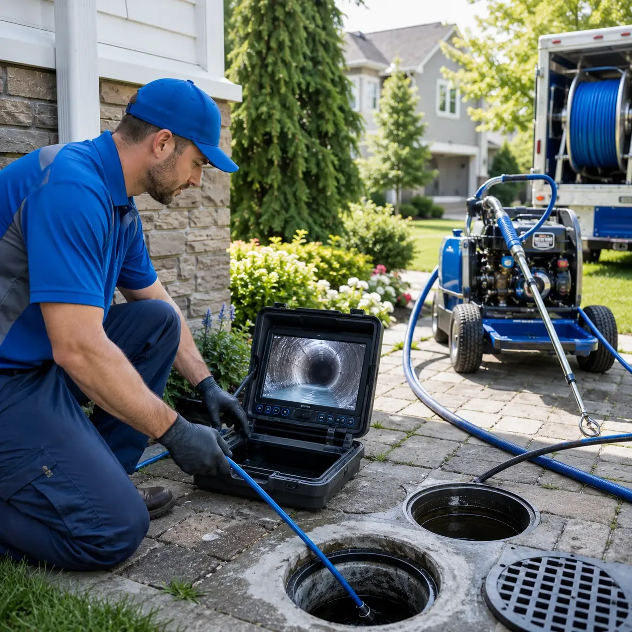 Outdoor drain cleaning professionals serving Lawnside, NJ