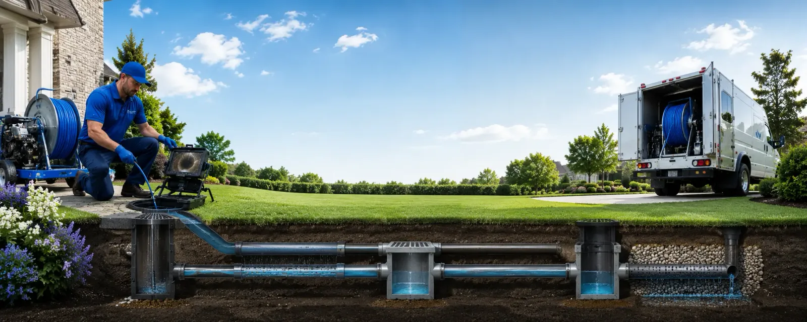 Outdoor drain cleaning information for Lawnside, NJ